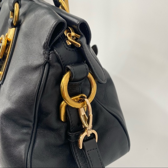 Prada Bauletto Nero Soft Calf Leather - Picture 4 of 13